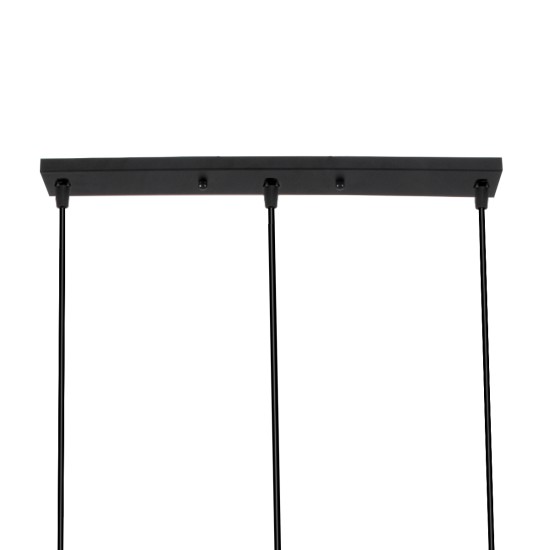 GloboStar® TRIANGLE 00621 Μοντέρνο Κρεμαστό Φωτιστικό Ράγα Τρίφωτο 3 x E27 IP20 Μαύρο Μέταλλο - Μ70 x Π22 x Y130cm GloboStar® TRIANGLE 00621 Μοντέρνο Κρεμαστό Φωτιστικό Ράγα Τρίφωτο 3 x E27 IP20 Μαύρο Μέταλλο - Μ70 x Π22 x Y130cm