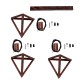 GloboStar® TRIANGLE 00623 Μοντέρνο Κρεμαστό Φωτιστικό Ράγα Τρίφωτο 3 x E27 IP20 Χάλκινο Μέταλλο - Μ70 x Π22 x Y130cm GloboStar® TRIANGLE 00623 Μοντέρνο Κρεμαστό Φωτιστικό Ράγα Τρίφωτο 3 x E27 IP20 Χάλκινο Μέταλλο - Μ70 x Π22 x Y130cm