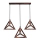 GloboStar® TRIANGLE 00623 Μοντέρνο Κρεμαστό Φωτιστικό Ράγα Τρίφωτο 3 x E27 IP20 Χάλκινο Μέταλλο - Μ70 x Π22 x Y130cm GloboStar® TRIANGLE 00623 Μοντέρνο Κρεμαστό Φωτιστικό Ράγα Τρίφωτο 3 x E27 IP20 Χάλκινο Μέταλλο - Μ70 x Π22 x Y130cm