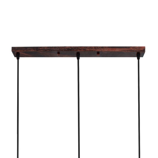 GloboStar® TRIANGLE 00623 Μοντέρνο Κρεμαστό Φωτιστικό Ράγα Τρίφωτο 3 x E27 IP20 Χάλκινο Μέταλλο - Μ70 x Π22 x Y130cm GloboStar® TRIANGLE 00623 Μοντέρνο Κρεμαστό Φωτιστικό Ράγα Τρίφωτο 3 x E27 IP20 Χάλκινο Μέταλλο - Μ70 x Π22 x Y130cm