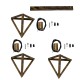GloboStar® TRIANGLE 00624 Μοντέρνο Κρεμαστό Φωτιστικό Ράγα Τρίφωτο 3 x E27 IP20 Μπρούτζινο Μέταλλο - Μ70 x Π22 x Y130cm GloboStar® TRIANGLE 00624 Μοντέρνο Κρεμαστό Φωτιστικό Ράγα Τρίφωτο 3 x E27 IP20 Μπρούτζινο Μέταλλο - Μ70 x Π22 x Y130cm