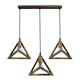 GloboStar® TRIANGLE 00624 Μοντέρνο Κρεμαστό Φωτιστικό Ράγα Τρίφωτο 3 x E27 IP20 Μπρούτζινο Μέταλλο - Μ70 x Π22 x Y130cm GloboStar® TRIANGLE 00624 Μοντέρνο Κρεμαστό Φωτιστικό Ράγα Τρίφωτο 3 x E27 IP20 Μπρούτζινο Μέταλλο - Μ70 x Π22 x Y130cm