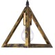 GloboStar® TRIANGLE 00624 Μοντέρνο Κρεμαστό Φωτιστικό Ράγα Τρίφωτο 3 x E27 IP20 Μπρούτζινο Μέταλλο - Μ70 x Π22 x Y130cm GloboStar® TRIANGLE 00624 Μοντέρνο Κρεμαστό Φωτιστικό Ράγα Τρίφωτο 3 x E27 IP20 Μπρούτζινο Μέταλλο - Μ70 x Π22 x Y130cm