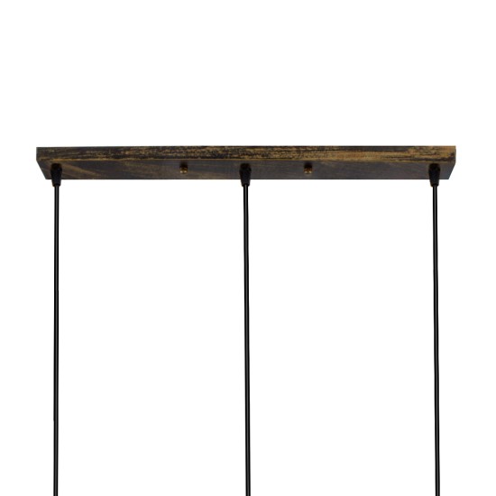 GloboStar® TRIANGLE 00624 Μοντέρνο Κρεμαστό Φωτιστικό Ράγα Τρίφωτο 3 x E27 IP20 Μπρούτζινο Μέταλλο - Μ70 x Π22 x Y130cm GloboStar® TRIANGLE 00624 Μοντέρνο Κρεμαστό Φωτιστικό Ράγα Τρίφωτο 3 x E27 IP20 Μπρούτζινο Μέταλλο - Μ70 x Π22 x Y130cm