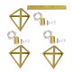 GloboStar® TRIANGLE 00625 Μοντέρνο Κρεμαστό Φωτιστικό Ράγα Τρίφωτο 3 x E27 IP20 Χρυσό Μέταλλο - Μ70 x Π22 x Y130cm GloboStar® TRIANGLE 00625 Μοντέρνο Κρεμαστό Φωτιστικό Ράγα Τρίφωτο 3 x E27 IP20 Χρυσό Μέταλλο - Μ70 x Π22 x Y130cm