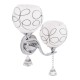 GloboStar® CANTER 00635 Μοντέρνο Επιτοίχιο Φωτιστικό Απλίκα Δίφωτο 2 x E27 IP20 Ασημί Μέταλλο με Λευκό Γυαλί - Μ32 x Π15 x Υ40cm GloboStar® CANTER 00635 Μοντέρνο Επιτοίχιο Φωτιστικό Απλίκα Δίφωτο 2 x E27 IP20 Ασημί Μέταλλο με Λευκό Γυαλί - Μ32 x Π15 x Υ40cm