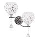 GloboStar® CANTER 00635 Μοντέρνο Επιτοίχιο Φωτιστικό Απλίκα Δίφωτο 2 x E27 IP20 Ασημί Μέταλλο με Λευκό Γυαλί - Μ32 x Π15 x Υ40cm GloboStar® CANTER 00635 Μοντέρνο Επιτοίχιο Φωτιστικό Απλίκα Δίφωτο 2 x E27 IP20 Ασημί Μέταλλο με Λευκό Γυαλί - Μ32 x Π15 x Υ40cm