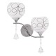 GloboStar® CANTER 00635 Μοντέρνο Επιτοίχιο Φωτιστικό Απλίκα Δίφωτο 2 x E27 IP20 Ασημί Μέταλλο με Λευκό Γυαλί - Μ32 x Π15 x Υ40cm GloboStar® CANTER 00635 Μοντέρνο Επιτοίχιο Φωτιστικό Απλίκα Δίφωτο 2 x E27 IP20 Ασημί Μέταλλο με Λευκό Γυαλί - Μ32 x Π15 x Υ40cm