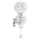 GloboStar® CANTER 00635 Μοντέρνο Επιτοίχιο Φωτιστικό Απλίκα Δίφωτο 2 x E27 IP20 Ασημί Μέταλλο με Λευκό Γυαλί - Μ32 x Π15 x Υ40cm GloboStar® CANTER 00635 Μοντέρνο Επιτοίχιο Φωτιστικό Απλίκα Δίφωτο 2 x E27 IP20 Ασημί Μέταλλο με Λευκό Γυαλί - Μ32 x Π15 x Υ40cm