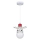 GloboStar® ZEBRA 00639 Παιδικό Κρεμαστό Φωτιστικό Φιγούρα Μονόφωτο 1 x E27 IP20 Λευκό, Μαύρο & Κόκκινο Μέταλλο - Μ19 x Π10.5 x Υ13.5cm GloboStar® ZEBRA 00639 Παιδικό Κρεμαστό Φωτιστικό Φιγούρα Μονόφωτο 1 x E27 IP20 Λευκό, Μαύρο & Κόκκινο Μέταλλο - Μ19 x Π10.5 x Υ13.5cm