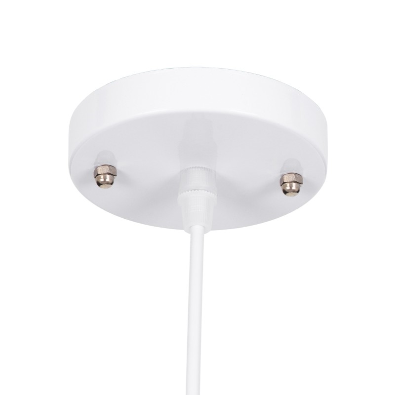 GloboStar® ZEBRA 00639 Παιδικό Κρεμαστό Φωτιστικό Φιγούρα Μονόφωτο 1 x E27 IP20 Λευκό, Μαύρο & Κόκκινο Μέταλλο - Μ19 x Π10.5 x Υ13.5cm