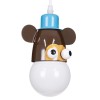 GloboStar® MONKEY 00640 Παιδικό Κρεμαστό Φωτιστικό Φιγούρα Μονόφωτο 1 x E27 IP20 Πολύχρωμο Μέταλλο - Μ14.5 x Π10.5 x Υ13.5cm