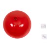 GloboStar® BALLOON 00652 Παιδικό Φωτιστικό Οροφής Μπάλα Μονόφωτο 1 x E27 IP20 Κόκκινο Πλαστικό με Ασημί Μέταλλο - Μ30 x Π30 x Υ33cm