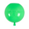 GloboStar® BALLOON 00653 Παιδικό Φωτιστικό Οροφής Μπάλα Μονόφωτο 1 x E27 IP20 Πράσινο Πλαστικό με Ασημί Μέταλλο - Μ30 x Π30 x Υ33cm