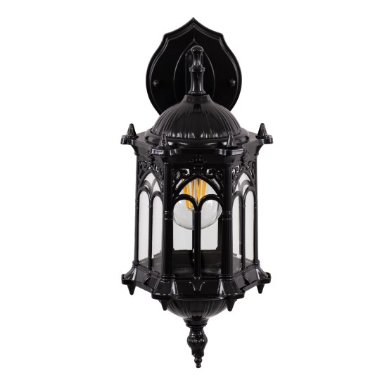 GLOBOSTAR® DARCY 00657 Vintage Φωτιστικό Τοίχου - Απλίκα με Ντουί 1 x E27 AC 220-240V IP20 - Μαύρο - Μ15.5 x Π15.5 x Υ34.5cm GLOBOSTAR® DARCY 00657 Vintage Φωτιστικό Τοίχου - Απλίκα με Ντουί 1 x E27 AC 220-240V IP20 - Μαύρο - Μ15.5 x Π15.5 x Υ34.5cm