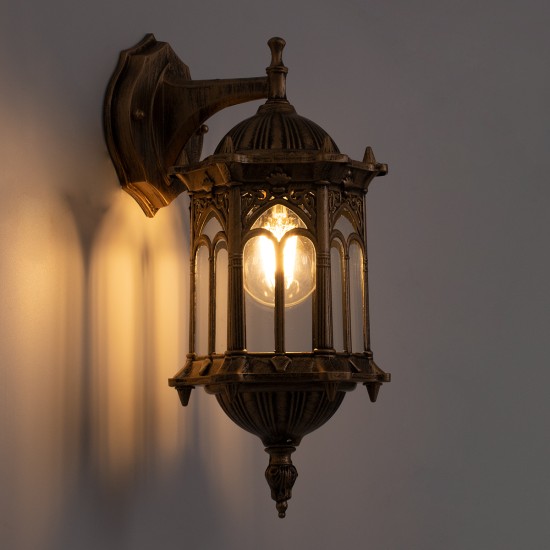 GLOBOSTAR® DARCY 00658 Vintage Φωτιστικό Τοίχου - Απλίκα με Ντουί 1 x E27 AC 220-240V IP20 - Μπρούτζινο Εφέ Σκουριάς - Μ15.5 x Π15.5 x Υ34.5cm GLOBOSTAR® DARCY 00658 Vintage Φωτιστικό Τοίχου - Απλίκα με Ντουί 1 x E27 AC 220-240V IP20 - Μπρούτζινο Εφέ Σκουριάς - Μ15.5 x Π15.5 x Υ34.5cm