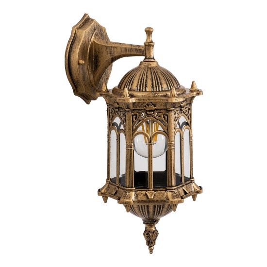 GLOBOSTAR® DARCY 00658 Vintage Φωτιστικό Τοίχου - Απλίκα με Ντουί 1 x E27 AC 220-240V IP20 - Μπρούτζινο Εφέ Σκουριάς - Μ15.5 x Π15.5 x Υ34.5cm GLOBOSTAR® DARCY 00658 Vintage Φωτιστικό Τοίχου - Απλίκα με Ντουί 1 x E27 AC 220-240V IP20 - Μπρούτζινο Εφέ Σκουριάς - Μ15.5 x Π15.5 x Υ34.5cm