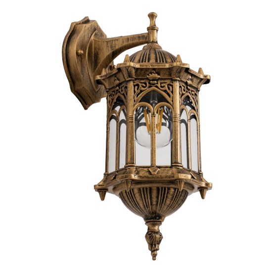 GLOBOSTAR® DARCY 00658 Vintage Φωτιστικό Τοίχου - Απλίκα με Ντουί 1 x E27 AC 220-240V IP20 - Μπρούτζινο Εφέ Σκουριάς - Μ15.5 x Π15.5 x Υ34.5cm GLOBOSTAR® DARCY 00658 Vintage Φωτιστικό Τοίχου - Απλίκα με Ντουί 1 x E27 AC 220-240V IP20 - Μπρούτζινο Εφέ Σκουριάς - Μ15.5 x Π15.5 x Υ34.5cm