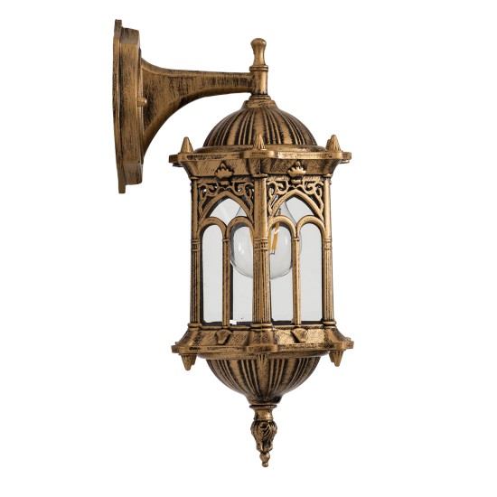 GLOBOSTAR® DARCY 00658 Vintage Φωτιστικό Τοίχου - Απλίκα με Ντουί 1 x E27 AC 220-240V IP20 - Μπρούτζινο Εφέ Σκουριάς - Μ15.5 x Π15.5 x Υ34.5cm GLOBOSTAR® DARCY 00658 Vintage Φωτιστικό Τοίχου - Απλίκα με Ντουί 1 x E27 AC 220-240V IP20 - Μπρούτζινο Εφέ Σκουριάς - Μ15.5 x Π15.5 x Υ34.5cm