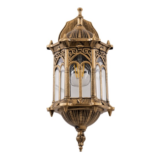 GLOBOSTAR® DARCY 00658 Vintage Φωτιστικό Τοίχου - Απλίκα με Ντουί 1 x E27 AC 220-240V IP20 - Μπρούτζινο Εφέ Σκουριάς - Μ15.5 x Π15.5 x Υ34.5cm GLOBOSTAR® DARCY 00658 Vintage Φωτιστικό Τοίχου - Απλίκα με Ντουί 1 x E27 AC 220-240V IP20 - Μπρούτζινο Εφέ Σκουριάς - Μ15.5 x Π15.5 x Υ34.5cm