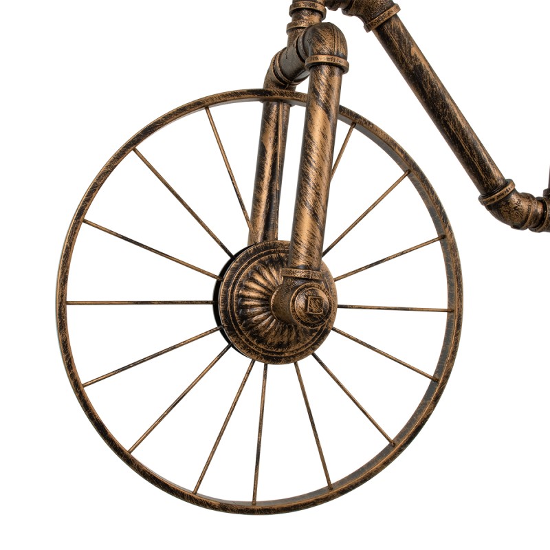 GloboStar® SWIFTWALKER 00660 Vintage Κρεμαστό Φωτιστικό Φιγούρα Τρίφωτο 3 x E27 IP20 Χάλκινο & Κόκκινο Μέταλλο - Μ85 x Π29.5 x Υ55cm