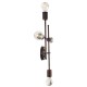 GloboStar® PIPING 00662 Vintage Επιτοίχιο Φωτιστικό Πολύφωτο 4 x E27 IP20 Χάλκινο Μέταλλο - Μ40 x Π9 x Υ52cm