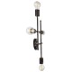 GloboStar® PIPING 00663 Vintage Επιτοίχιο Φωτιστικό Πολύφωτο 4xE27 IP20 Μπρούτζινο Μέταλλο - Μ40 x Π9 x Υ52cm