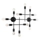 GloboStar® PIPING 00667 Vintage Επιτοίχιο Φωτιστικό Πολύφωτο 12 x E27 IP20 Μαύρο Μέταλλο - Μ78.5 x Π9.5 x Υ64cm GloboStar® PIPING 00667 Vintage Επιτοίχιο Φωτιστικό Πολύφωτο 12 x E27 IP20 Μαύρο Μέταλλο - Μ78.5 x Π9.5 x Υ64cm