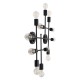 GloboStar® PIPING 00667 Vintage Επιτοίχιο Φωτιστικό Πολύφωτο 12 x E27 IP20 Μαύρο Μέταλλο - Μ78.5 x Π9.5 x Υ64cm GloboStar® PIPING 00667 Vintage Επιτοίχιο Φωτιστικό Πολύφωτο 12 x E27 IP20 Μαύρο Μέταλλο - Μ78.5 x Π9.5 x Υ64cm