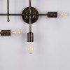 GloboStar® PIPING 00669 Vintage Επιτοίχιο Φωτιστικό Πολύφωτο 12 x E27 IP20 Μπρούτζινο Μέταλλο - Μ78.5 x Π9.5 x Υ64cm