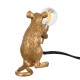GloboStar® MOUSE 00680 Vintage Επιτραπέζιο Φωτιστικό Πορτατίφ Μονόφωτο 1 x E12 IP20 Χρυσό Πλαστικό - Μ12 x Π4 x Υ10cm GloboStar® MOUSE 00680 Vintage Επιτραπέζιο Φωτιστικό Πορτατίφ Λαμπατέρ Μονόφωτο με Ντουί 1 x E12 AC 230V Χρυσό Πλαστικό Μ12 x Π4 x Υ10cm
