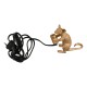 GloboStar® MOUSE 00680 Vintage Επιτραπέζιο Φωτιστικό Πορτατίφ Μονόφωτο 1 x E12 IP20 Χρυσό Πλαστικό - Μ12 x Π4 x Υ10cm GloboStar® MOUSE 00680 Vintage Επιτραπέζιο Φωτιστικό Πορτατίφ Λαμπατέρ Μονόφωτο με Ντουί 1 x E12 AC 230V Χρυσό Πλαστικό Μ12 x Π4 x Υ10cm