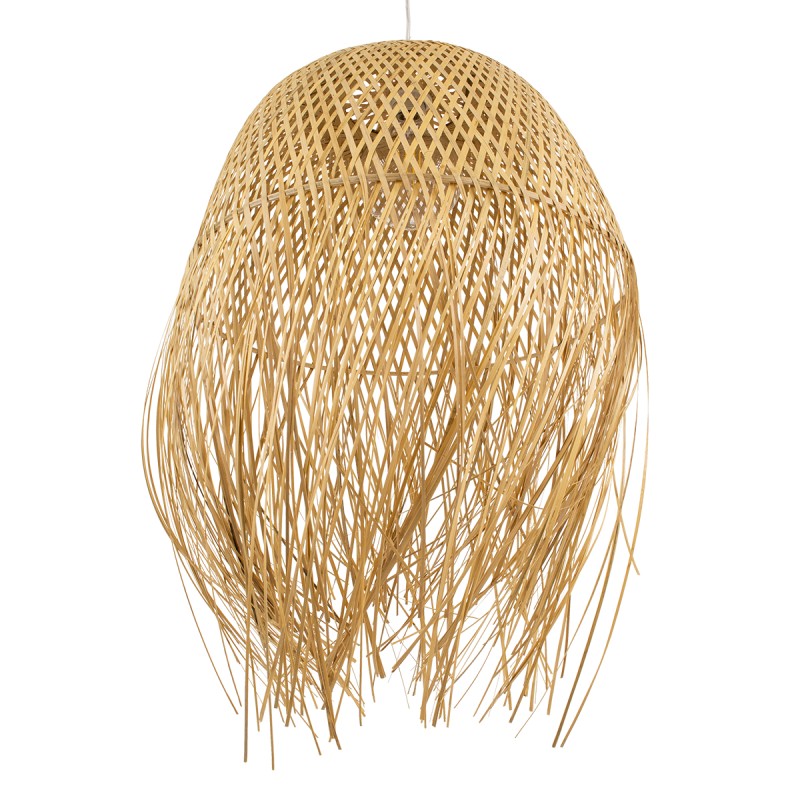 GLOBOSTAR® MANILA 00713 Boho Κρεμαστό Φωτιστικό Οροφής με Ντουί 1 x E27 AC 220-240V IP20 - Μπεζ - Μ50 x Π50 x Υ70cm