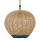 GloboStar® SIMON 00727 Boho Κρεμαστό Φωτιστικό Ανάρτηση Μονόφωτο 1 x E27 IP20 Μπεζ & Μπλε Σχοινί - Μ50 x Π50 x Y47cm GloboStar® SIMON 00727 Boho Κρεμαστό Φωτιστικό Ανάρτηση Μονόφωτο 1 x E27 IP20 Μπεζ & Μπλε Σχοινί - Μ50 x Π50 x Y47cm