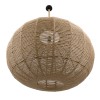 GloboStar® MANDALA 00732 Boho Κρεμαστό Φωτιστικό Πλέγμα Μονόφωτο 1 x E27 IP20 Μπεζ Σχοινί - Μ80 x Π80 x Υ60cm