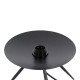 GloboStar® JAVAN 00737 Μοντέρνο Επιτραπέζιο Φωτιστικό Πορτατίφ Λαμπατέρ Μονόφωτο Μελί Γυάλινο Μαύρο Μεταλλικό Φ30 x Υ19cm GloboStar® JAVAN 00737 Μοντέρνο Επιτραπέζιο Φωτιστικό Πορτατίφ Λαμπατέρ Μονόφωτο Μελί Γυάλινο Μαύρο Μεταλλικό Φ30 x Υ19cm