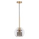 GloboStar® AVERY 00739 Μοντέρνο Κρεμαστό Φωτιστικό Μπάλα Μονόφωτο 1 x E27 IP20 Διάφανο Γυαλί με Χρυσό Μέταλλο - Μ18 x Π18 x Υ38cm GloboStar® AVERY 00739 Μοντέρνο Κρεμαστό Φωτιστικό Μπάλα Μονόφωτο 1 x E27 IP20 Διάφανο Γυαλί με Χρυσό Μέταλλο - Μ18 x Π18 x Υ38cm