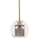 GloboStar® AVERY 00739 Μοντέρνο Κρεμαστό Φωτιστικό Μπάλα Μονόφωτο 1 x E27 IP20 Διάφανο Γυαλί με Χρυσό Μέταλλο - Μ18 x Π18 x Υ38cm GloboStar® AVERY 00739 Μοντέρνο Κρεμαστό Φωτιστικό Μπάλα Μονόφωτο 1 x E27 IP20 Διάφανο Γυαλί με Χρυσό Μέταλλο - Μ18 x Π18 x Υ38cm