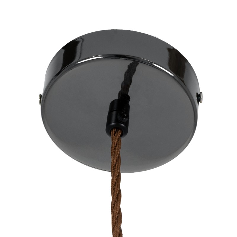 GloboStar® ΑΧΤΟΝ 00753 Μοντέρνο Κρεμαστό Φωτιστικό Ανάρτηση LED 7W 500 lm 180° AC 100-240V IP20 Θερμό Λευκό 2700K Μαύρο Γυαλί με Μαύρο Μέταλλο - Μ18 x Π18 x Υ18cm - 2 Xρόνια Εγγύηση