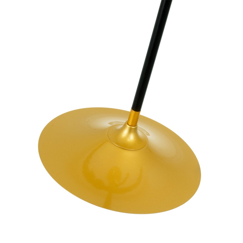 GloboStar® JOLIET 00780 Μοντέρνο Φωτιστικό Οροφής Πλέγμα Πολύφωτο 6 x G9 IP20 Μαύρο & Χρυσό Μέταλλο - Μ93 x Π93 x Υ87cm