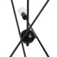 GloboStar® ZANE 00784 Μοντέρνο Φωτιστικό Οροφής Πλέγμα Πολύφωτο 6 x E27 IP20 Μαύρο Μέταλλο - Μ70 x Π70 x Υ100cm