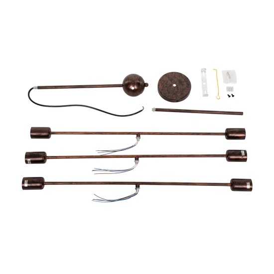 GloboStar® ZANE 00785 Μοντέρνο Φωτιστικό Οροφής Πλέγμα Πολύφωτο 6 x E27 IP20 Χάλκινο Μέταλλο - Μ70 x Π70 x Υ100cm GloboStar® ZANE 00785 Μοντέρνο Φωτιστικό Οροφής Πλέγμα Πολύφωτο 6 x E27 IP20 Χάλκινο Μέταλλο - Μ70 x Π70 x Υ100cm