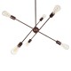 GloboStar® ZANE 00785 Μοντέρνο Φωτιστικό Οροφής Πλέγμα Πολύφωτο 6 x E27 IP20 Χάλκινο Μέταλλο - Μ70 x Π70 x Υ100cm GloboStar® ZANE 00785 Μοντέρνο Φωτιστικό Οροφής Πλέγμα Πολύφωτο 6 x E27 IP20 Χάλκινο Μέταλλο - Μ70 x Π70 x Υ100cm
