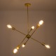 GloboStar® ZANE 00786 Μοντέρνο Φωτιστικό Οροφής Πλέγμα Πολύφωτο 6 x E27 IP20 Χρυσό Μέταλλο - Μ70 x Π70 x Υ100cm GloboStar® ZANE 00786 Μοντέρνο Φωτιστικό Οροφής Πλέγμα Πολύφωτο 6 x E27 IP20 Χρυσό Μέταλλο - Μ70 x Π70 x Υ100cm