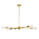 GloboStar® ZANE 00786 Μοντέρνο Φωτιστικό Οροφής Πλέγμα Πολύφωτο 6 x E27 IP20 Χρυσό Μέταλλο - Μ70 x Π70 x Υ100cm GloboStar® ZANE 00786 Μοντέρνο Φωτιστικό Οροφής Πλέγμα Πολύφωτο 6 x E27 IP20 Χρυσό Μέταλλο - Μ70 x Π70 x Υ100cm