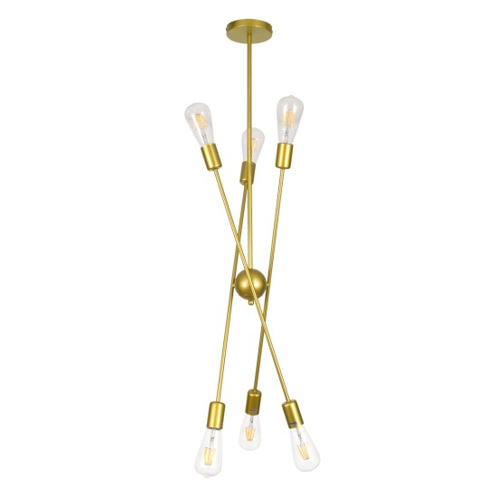 GloboStar® ZANE 00786 Μοντέρνο Φωτιστικό Οροφής Πλέγμα Πολύφωτο 6 x E27 IP20 Χρυσό Μέταλλο - Μ70 x Π70 x Υ100cm GloboStar® ZANE 00786 Μοντέρνο Φωτιστικό Οροφής Πλέγμα Πολύφωτο 6 x E27 IP20 Χρυσό Μέταλλο - Μ70 x Π70 x Υ100cm