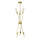 GloboStar® ZANE 00786 Μοντέρνο Φωτιστικό Οροφής Πλέγμα Πολύφωτο 6 x E27 IP20 Χρυσό Μέταλλο - Μ70 x Π70 x Υ100cm GloboStar® ZANE 00786 Μοντέρνο Φωτιστικό Οροφής Πλέγμα Πολύφωτο 6 x E27 IP20 Χρυσό Μέταλλο - Μ70 x Π70 x Υ100cm