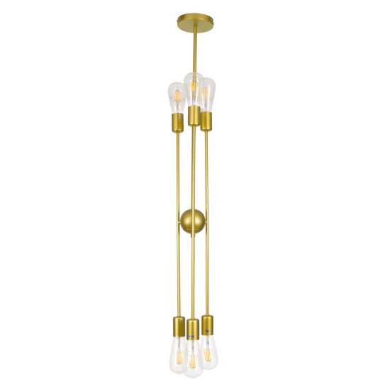 GloboStar® ZANE 00786 Μοντέρνο Φωτιστικό Οροφής Πλέγμα Πολύφωτο 6 x E27 IP20 Χρυσό Μέταλλο - Μ70 x Π70 x Υ100cm GloboStar® ZANE 00786 Μοντέρνο Φωτιστικό Οροφής Πλέγμα Πολύφωτο 6 x E27 IP20 Χρυσό Μέταλλο - Μ70 x Π70 x Υ100cm