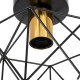 GloboStar® TRON 00792 Μοντέρνο Φωτιστικό Οροφής Πλέγμα Μονόφωτο 1 x E27 IP20 Μαύρο & Χρυσό Μέταλλο - Μ18 x Π18 x Υ19.5cm GloboStar® TRON 00792 Μοντέρνο Φωτιστικό Οροφής Πλέγμα Μονόφωτο 1 x E27 IP20 Μαύρο & Χρυσό Μέταλλο - Μ18 x Π18 x Υ19.5cm