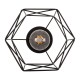 GloboStar® TRON 00792 Μοντέρνο Φωτιστικό Οροφής Πλέγμα Μονόφωτο 1 x E27 IP20 Μαύρο & Χρυσό Μέταλλο - Μ18 x Π18 x Υ19.5cm GloboStar® TRON 00792 Μοντέρνο Φωτιστικό Οροφής Πλέγμα Μονόφωτο 1 x E27 IP20 Μαύρο & Χρυσό Μέταλλο - Μ18 x Π18 x Υ19.5cm